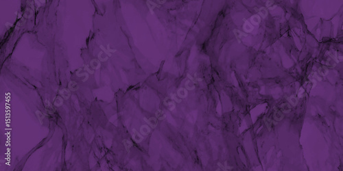 Dark abstract background with Purple grunge effect background. Purple velvet grunge texture fantasy smooth watercolor painted art design. Dark elegant Royal purple shades aquarelle paint