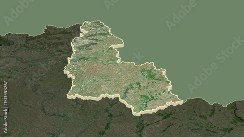 Sumy region, Ukraine, extruded. 