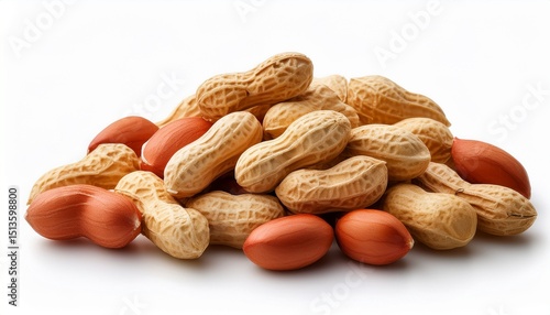 Wallpaper Mural close up image of a pile of peanuts over a white background Torontodigital.ca