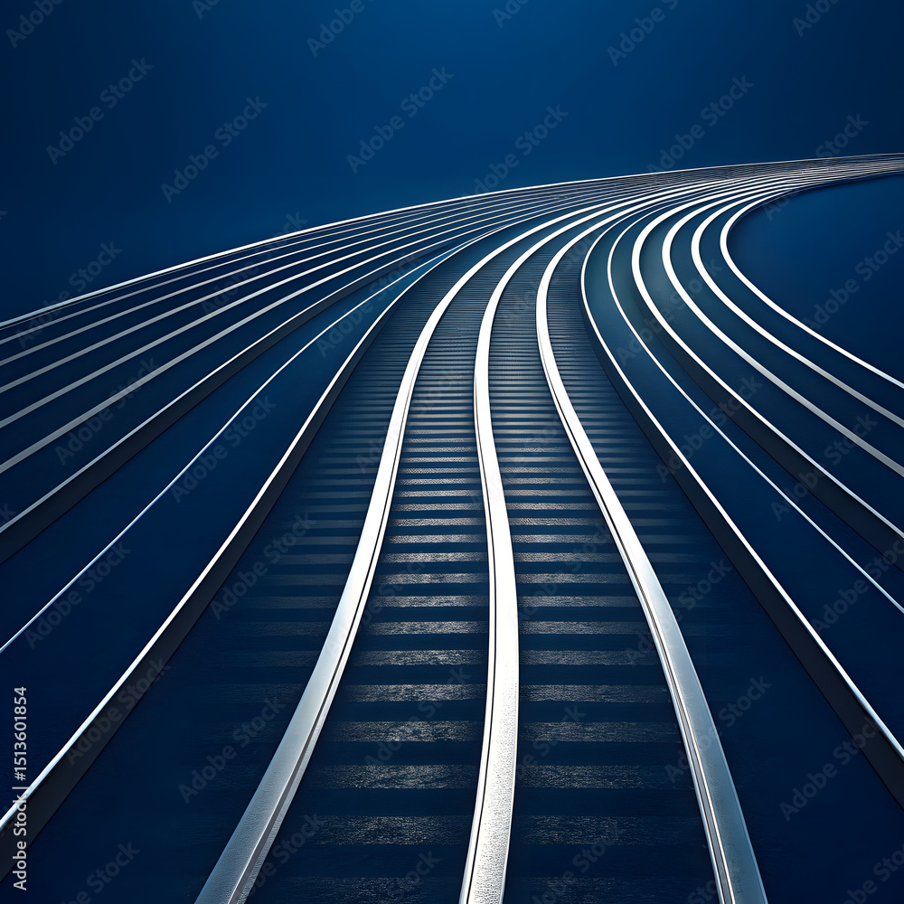 Obraz premium Gleaming Abstract Pathways