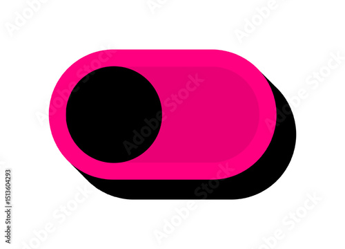 ON OFF toggles switch buttons vector set. Modern web and mobile app switch button interface elements. Setting toggle icons design.