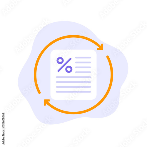 refinance vector icon, lower interest rate