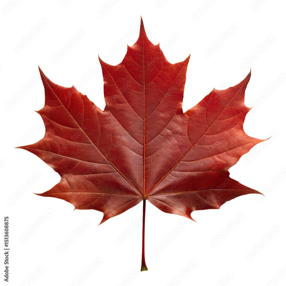 Red maple leaf isolated on transparent background Red maple leaf isolated on transparent background