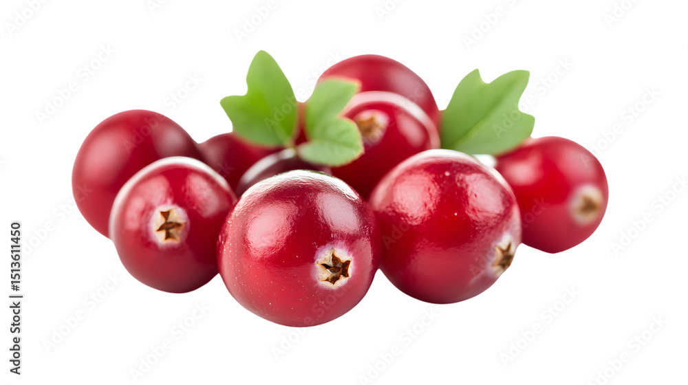 Fresh Cranberry Isolated on Tranasparent Background for Vibrant Food Photography Fresh Cranberry Isolated on Tranasparent Background for Vibrant Food Photography