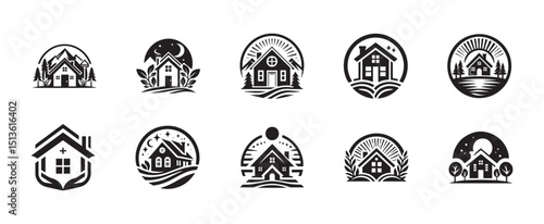 House Logo Design Set 