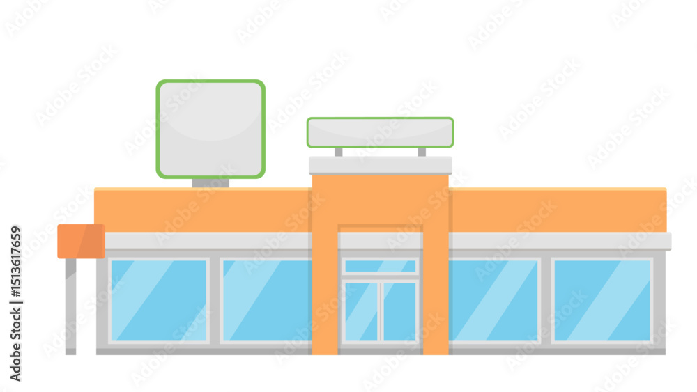 Fototapeta premium vector illustration of a modern office desk