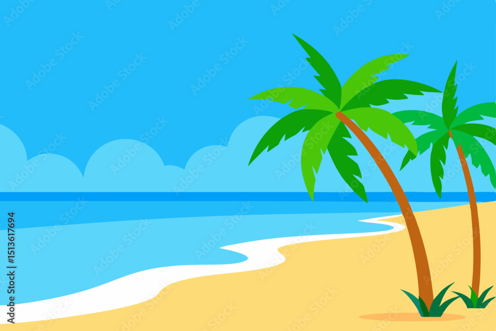 Obraz premium tropical beach with crystal clear turquoise water