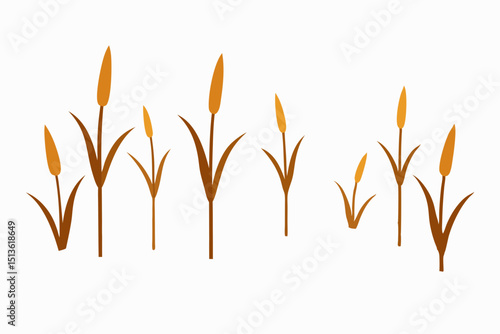 wintry field with dried corn stalks poking through.svg