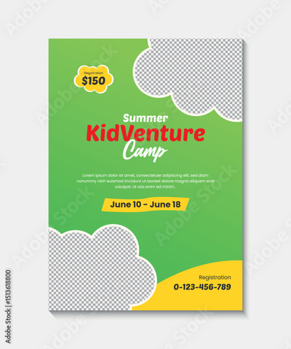 summer kids camp flyer