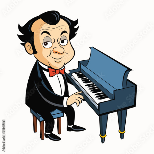man playing piano