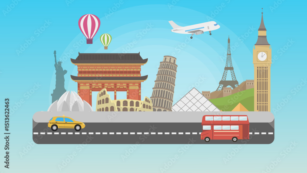 Fototapeta premium travel and landmarks