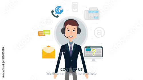 business woman with business graph