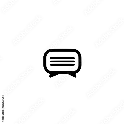 Subtitle icon vector 