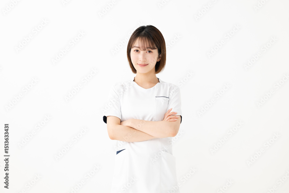 白衣を着た女性 エステティシャン 美容クリニック 白衣を着た女性 エステティシャン 美容クリニック
