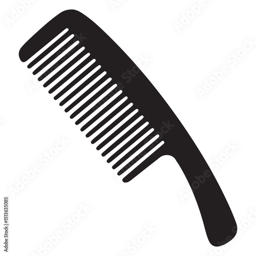 Elegant and Clean Hair Comb Vector Illustrations  Includes Fine-Tooth, Wide-Tooth, and Handle Combs in Editable Black Silhouette Format for Print, Digital,  Barbershop, and Packaging Use . Thank You .