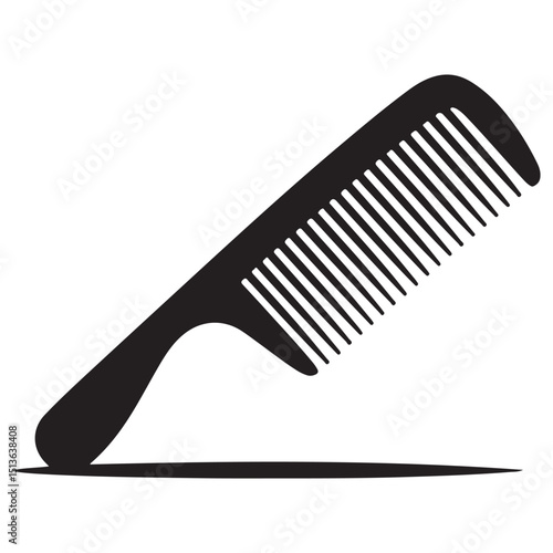 Elegant and Clean Hair Comb Vector Illustrations  Includes Fine-Tooth, Wide-Tooth, and Handle Combs in Editable Black Silhouette Format for Print, Digital,  Barbershop, and Packaging Use . Thank You .