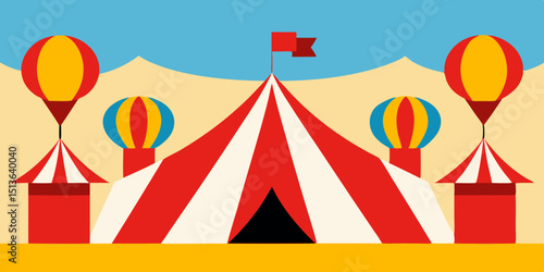 circus tent vector illustration