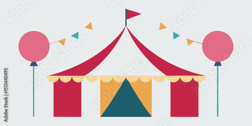 circus tent vector illustration