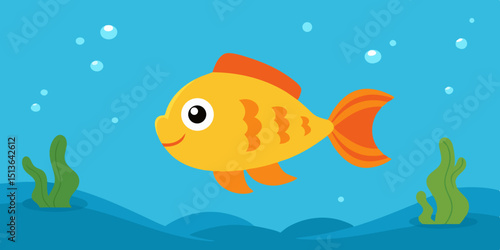 illustration of a fish in the water