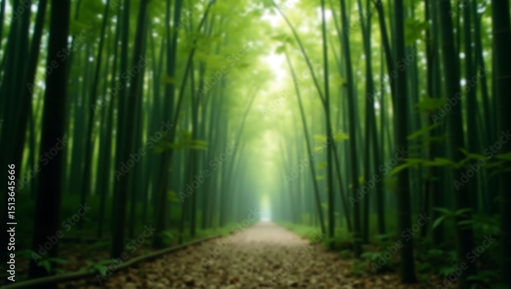 Obraz premium Bamboo Forest Breeze 