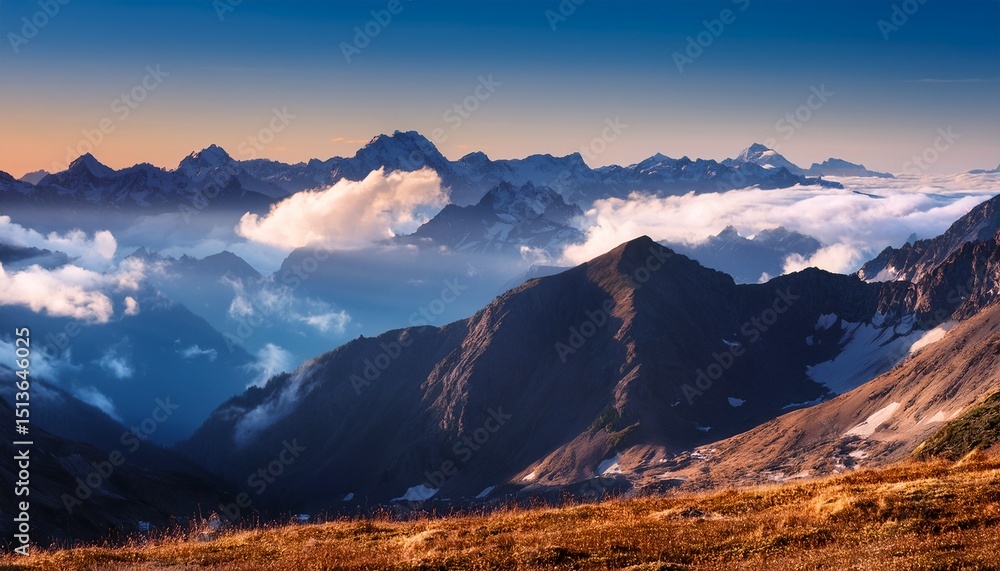 Fototapeta premium mountains in the morning