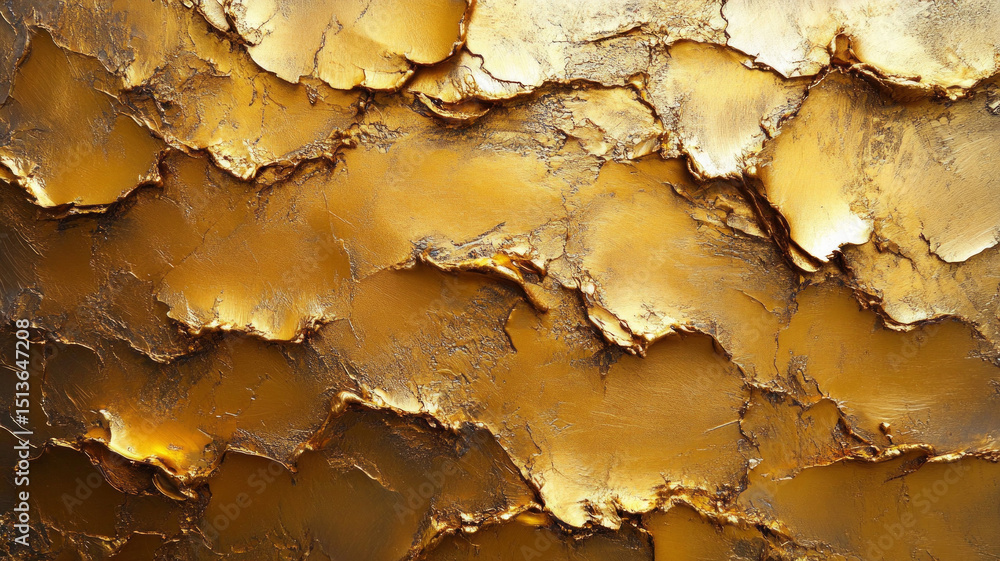 Obraz premium Abstract background with texture of golden cracks. Art projects, interior design, advertising materials.