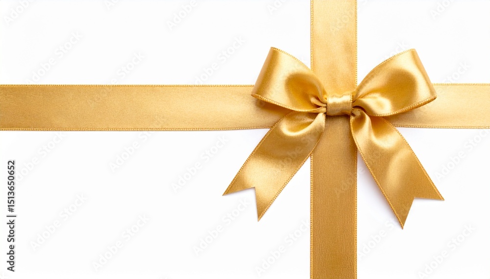 Ribbon and bow isolated on white background Ribbon and bow isolated on white background