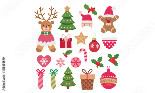 Christmas elements set