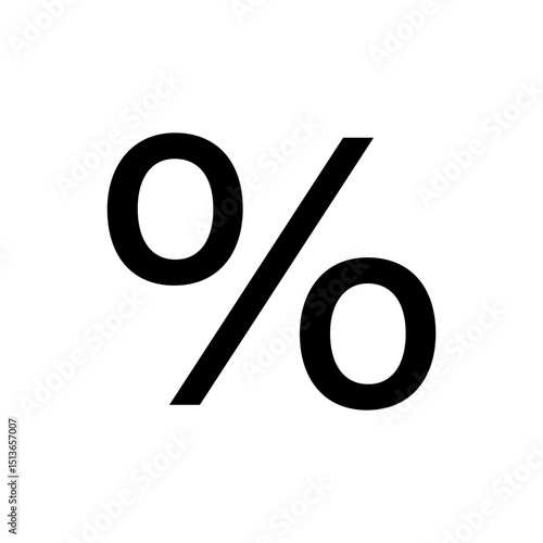 % Percent sign