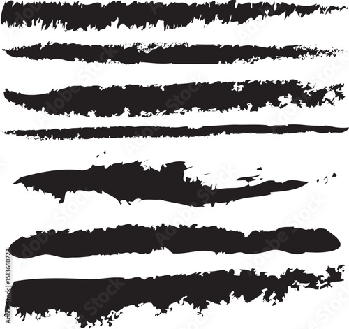 Brush strokes vector. brush. Set of text boxes. Paintbrush collection. Grunge design elements. Dirty texture banners. Set of rectrangle shape brush strokes. Painted rectangles and long strokes
