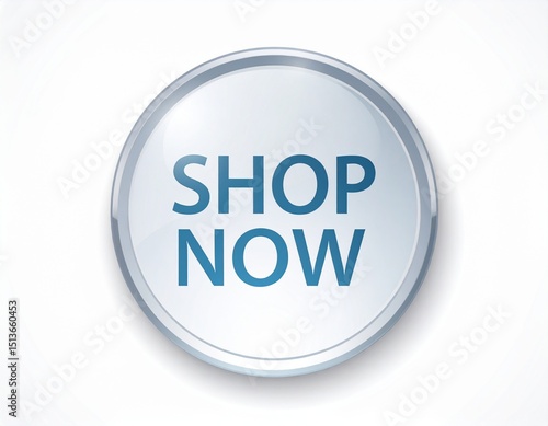 Wallpaper Mural Glass button with “Shop Now” text in modern grotesque font, no icon, on a frosted  Torontodigital.ca