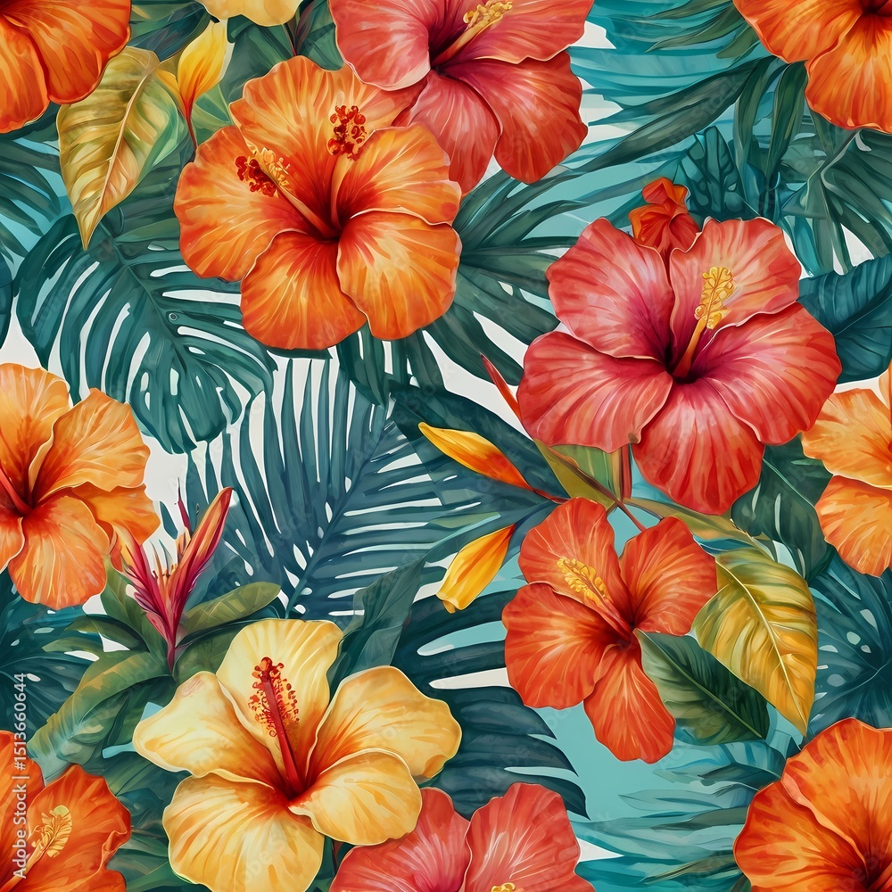 Fototapeta premium seamless floral pattern