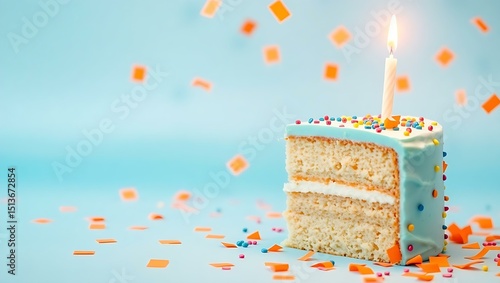 birthday cake with candles