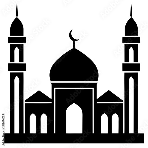 vector illustration of a mosque  
