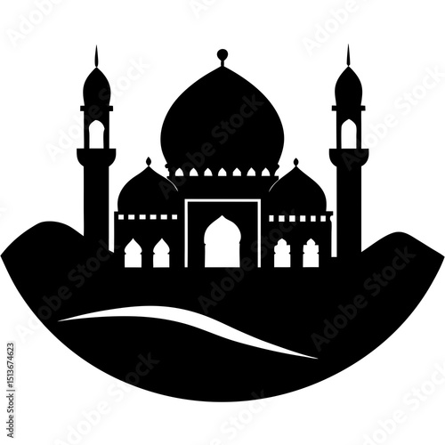 vector illustration of a mosque  