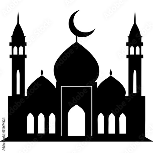 vector illustration of a mosque  