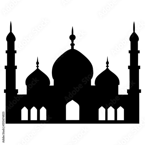 vector illustration of a mosque  