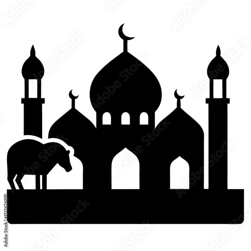 vector illustration of a mosque  