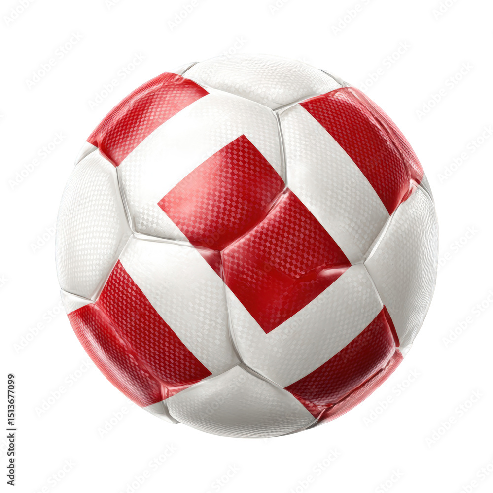 Fototapeta premium red soccer ball