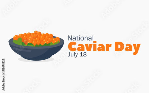 vector graphic of National Caviar Day, ideal for National Caviar Day celebration.