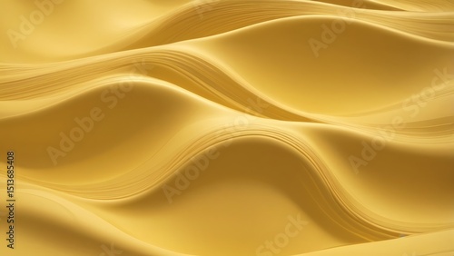 Wallpaper Mural Soft yellow fabric waves forming gentle, curving lines, perfect for representing fluidity, texture, and smooth motion in design Torontodigital.ca