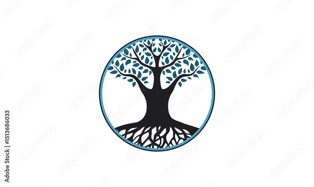 Tree of Life Symbol in a Circle Tree of Life Symbol in a Circle