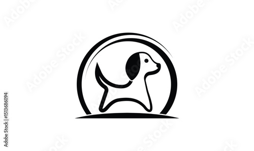 Veterinary health service logo for pet care company