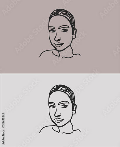vector illustration of a girl