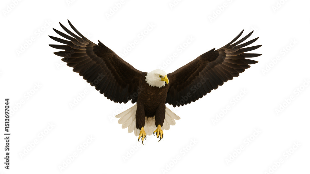 Fototapeta premium White Eagle in flight