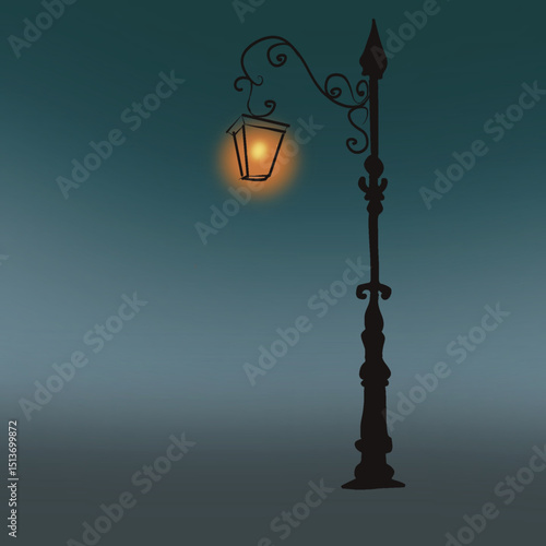 old street lamp