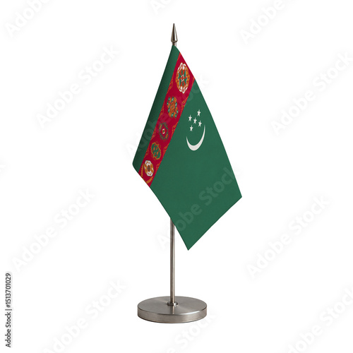 Turkmenistan Table Flag
