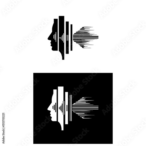 Iconoclastic Hearing Symbol - Disruptive Sound Wave Branding