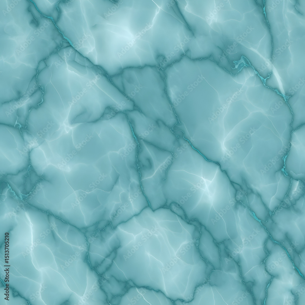 Obraz premium Seafoam Green Marble Texture Seamless Pattern for Design Projects, tiles print pattern