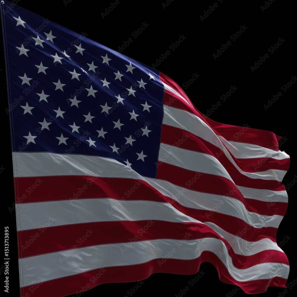 Obraz premium american flag of usa and united states us